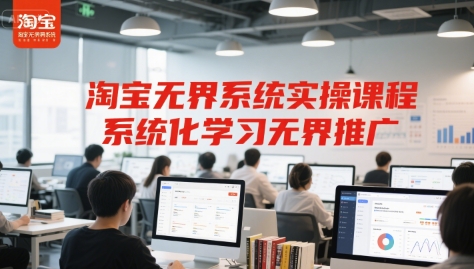 淘宝无界系统实操课程，系统化学习无界推广-卿云社