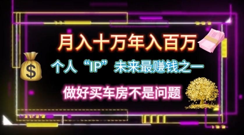 个人“ip”月入10w，年入100w-卿云社