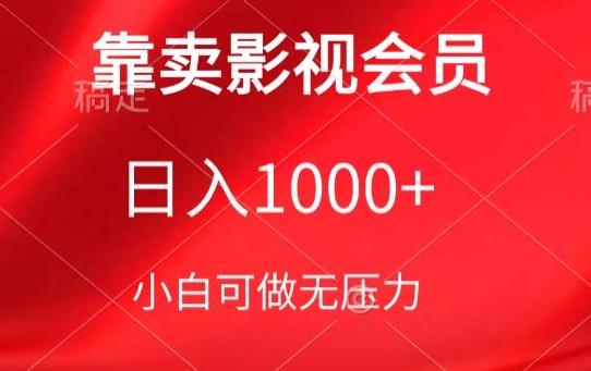 靠卖影视会员，日入1000+，落地保姆级教程，新手可学【揭秘】-卿云社