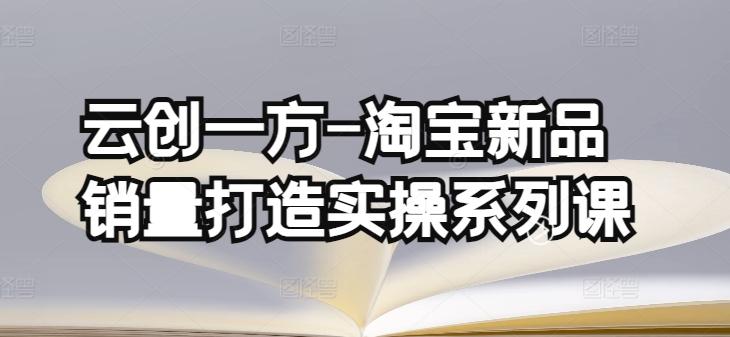 云创一方-淘宝新品销量打造实操系列课，基础销量打造(4课程)+补单渠道分析(4课程)-卿云社