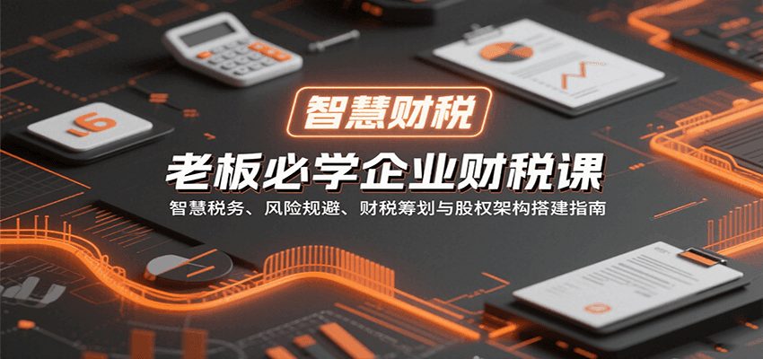 老板必学企业财税课：智慧税务、风险规避、财税筹划与股权架构搭建指南-卿云社