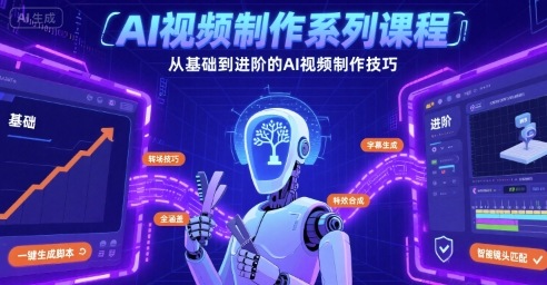 AI视频制作系列课程，从基础到进阶的AI视频制作技巧全涵盖-卿云社