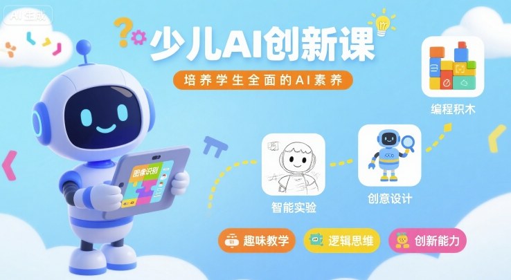 少儿AI创新课，培养学生全面的AI素养-卿云社