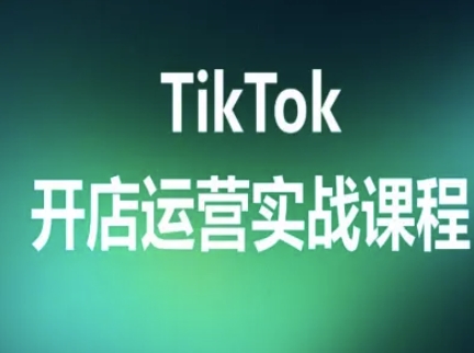 TikTok开店运营实战课程，TK跨境电商实操全流程-卿云社