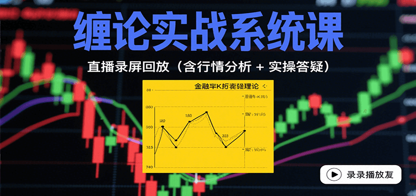 缠论实战系统课：直播录屏回放(含行情分析 + 实操答疑(更新9月)-卿云社