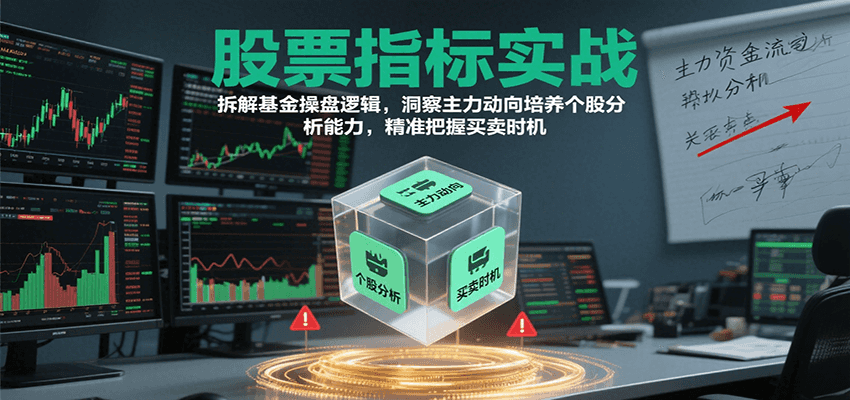 股票指标实战，基金操盘逻辑拆解，洞察主力动向培养个股分析能力把握买卖时机(更新)-卿云社