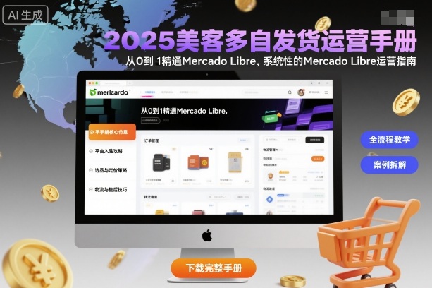 2025美客多自发货运营手册：从0到1精通Mercado Libre，系统性的Mercado Libre运营指南-卿云社