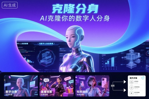 AI数字人认知实操课，克隆你的数字人分身-卿云社