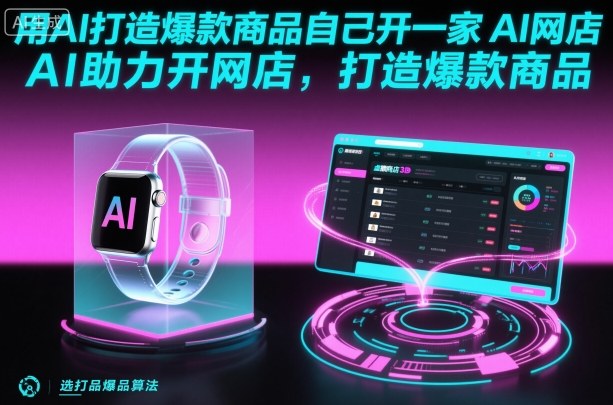 用AI打造爆款商品自己开一家AI网店，AI助力开网店，打造爆款商品-卿云社