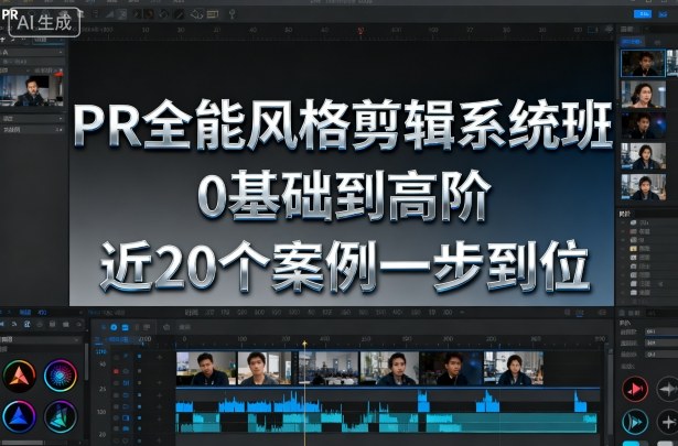 PR全能风格剪辑系统班，0基础到高阶，近20个案例一步到位-卿云社