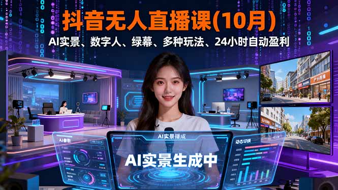 抖音无人直播课(10月-卿云社