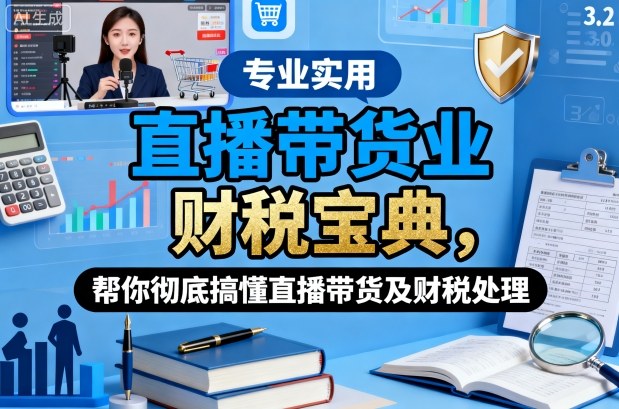 直播带货业财税宝典，帮你彻底搞懂直播带货及财税处理-卿云社