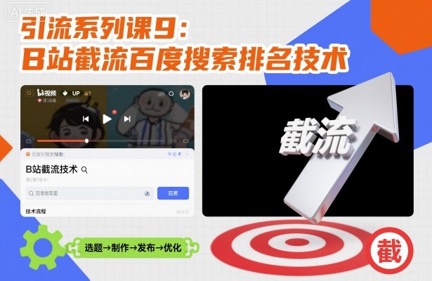 引流系列课9：B站截流百度搜索排名技术-卿云社