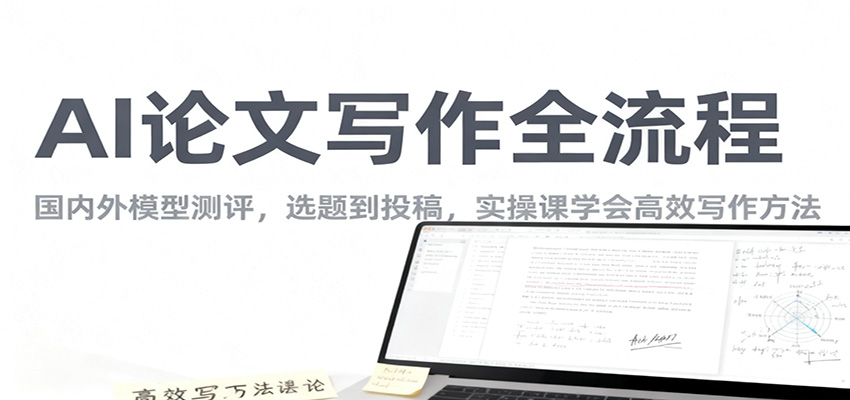 AI论文写作全流程，国内外模型测评，选题到投稿，实操课学高效写作方法-卿云社