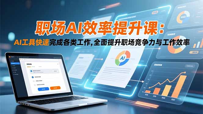 职场AI效率提升课：AI工具快速完成各类工作,全面提升职场竞争力与工作效率-卿云社