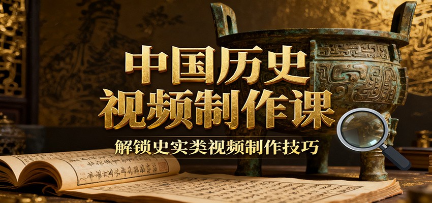 中国历史视频制作课：疆域地图集+参考文案+练习素材，解锁史实类视频制作技巧-卿云社