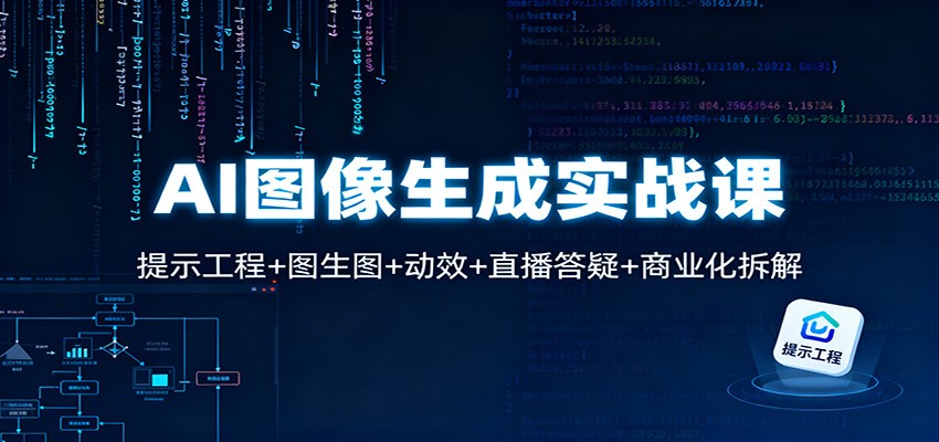 AI图像生成实战课：提示工程+图生图+动效+直播答疑+商业化拆解-卿云社