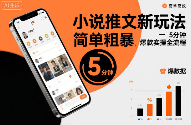 小说推文新玩法，简单粗爆，5分种一个爆款实操全流程-卿云社