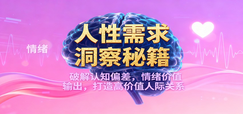 人性需求洞察秘籍，破解认知偏差，情绪价值输出，打造高价值人际关系-卿云社