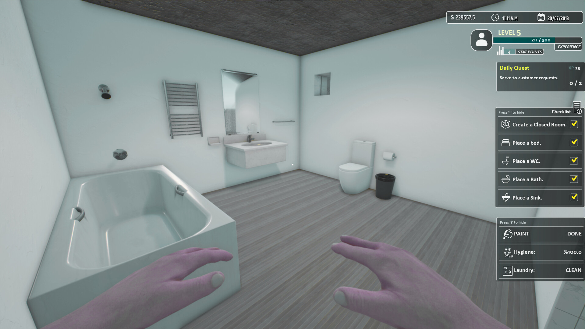 《酒店老板模拟器/Hotel Owner Simulator》PC中文版下载-含Build.18948595-卿云社