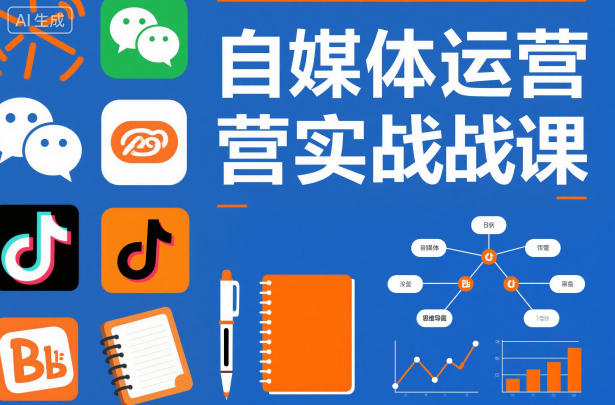 自媒体运营实战课，掌握一套系统的自媒体运营底层方法论，成为优秀的内容创作者-卿云社
