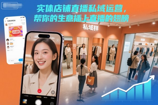 实体店铺直播私域运营，帮你的生意插上直播的翅膀-卿云社