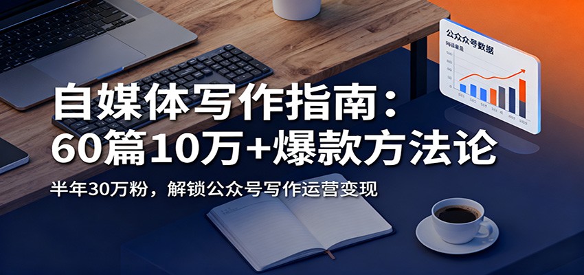 自媒体写作指南：60篇10万+爆款方法论，半年30万粉，解锁公众号写作运营变现-卿云社