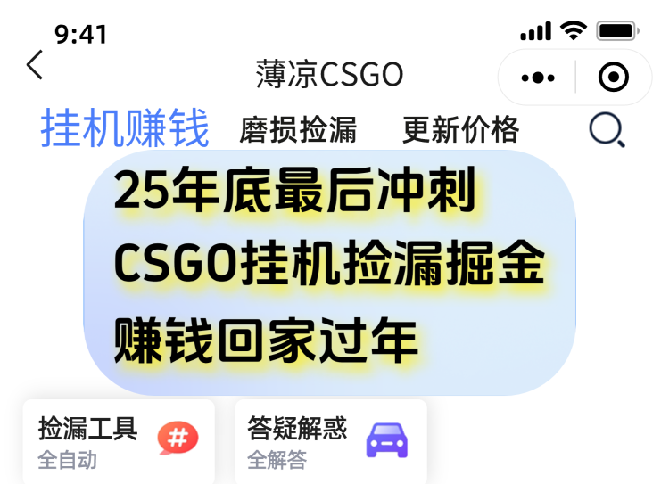 用CSGO游戏挂机捡漏掘金赚钱掘金，一部手机轻松日入500+-卿云社