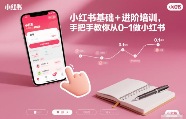 小红书基础+进阶培训，手把手教你从0-1做小红书-卿云社