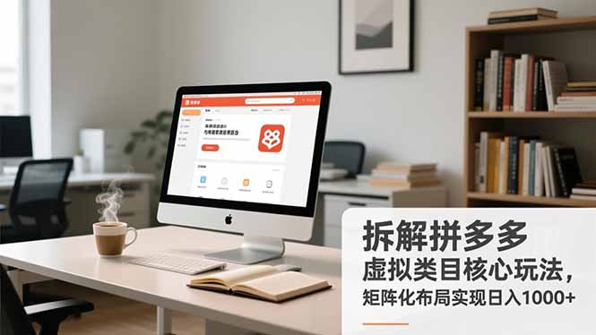 拆解拼多多虚拟类目核心玩法，矩阵化布局实现日入1000+-卿云社
