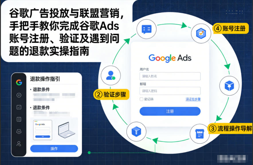 谷歌广告投放与联盟营销，手把手教你完成谷歌Ads账号注册、验证及遇到问题的退款实操指南-卿云社