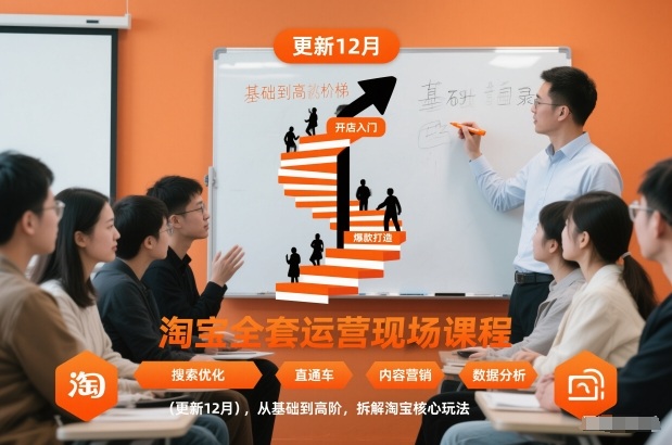 淘宝全套运营现场课程(更新12月)，从基础到高阶，拆解淘宝核心玩法-卿云社