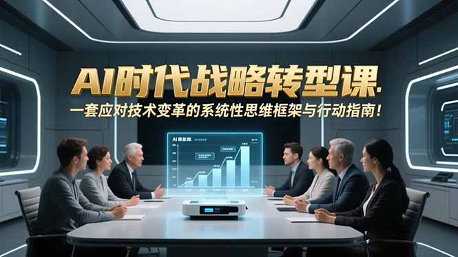 AI时代战略转型课：一套应对技术变革的系统性思维框架与行动指南！-卿云社