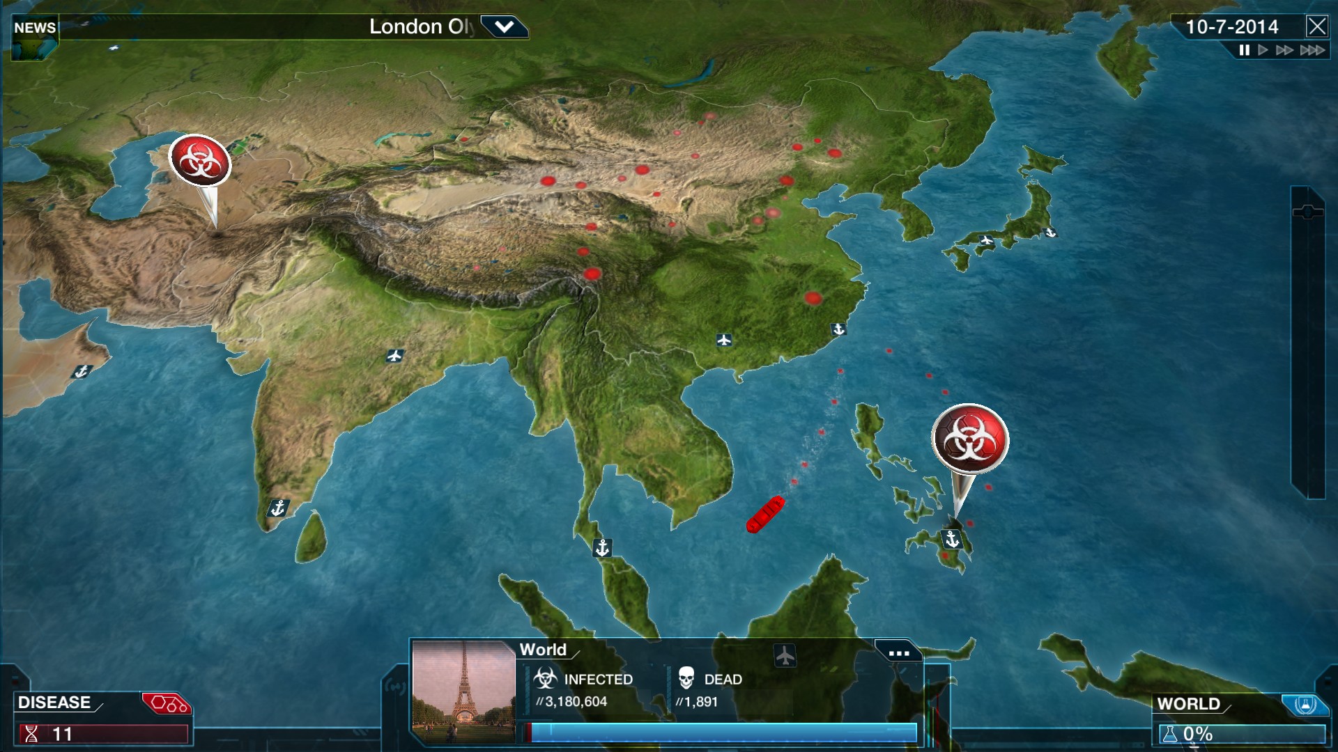 PC游戏《瘟疫公司：物竞天择/瘟疫公司：进化/Plague Inc: Evolved》中文+Build.21244809下载-卿云社