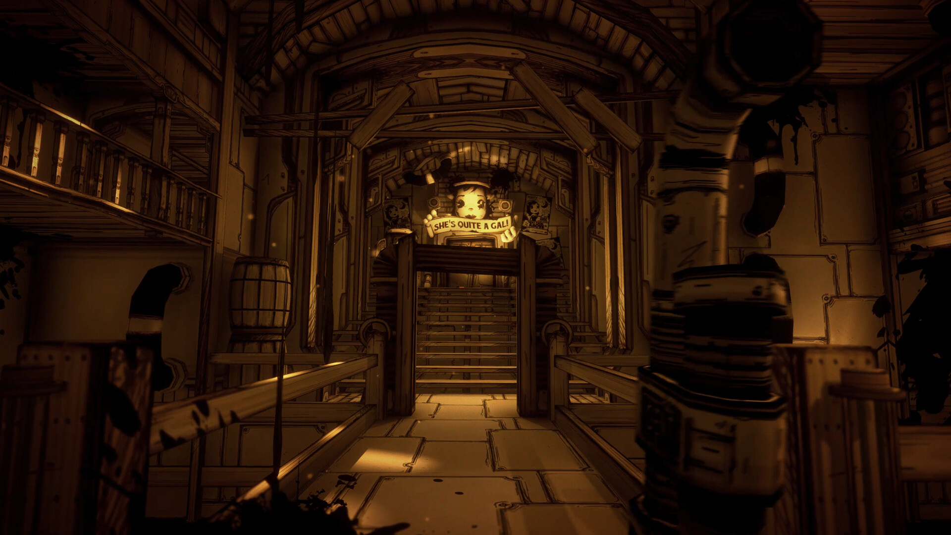 《班迪与墨水机器 Bendy and the Ink Machine》Switch美版中文NSZ下载 – 含2.0.2a补丁-卿云社