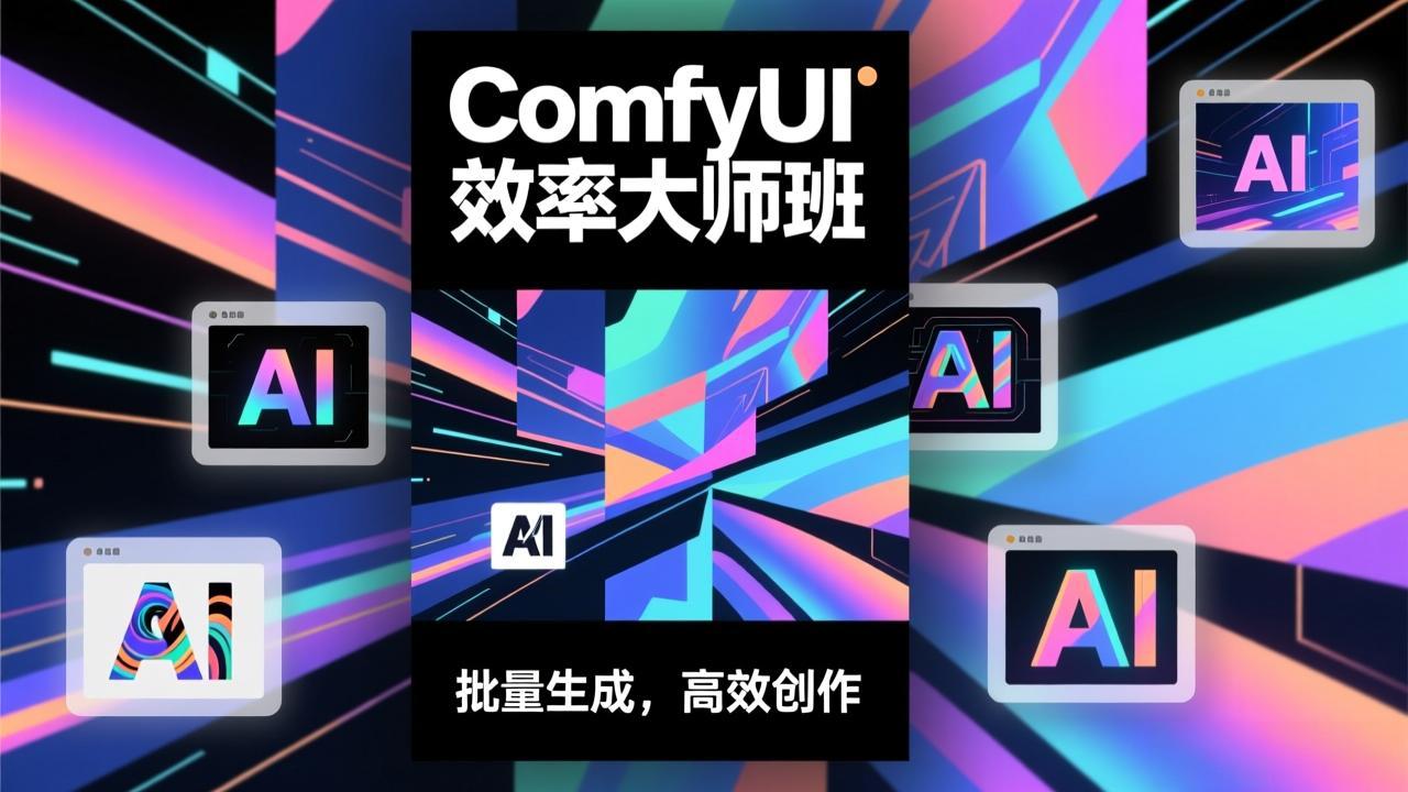 ComfyUI效率大师班：工作流搭建，批量生成，将个人AI出图效率提升5-10倍，月接单收入1-3万-卿云社