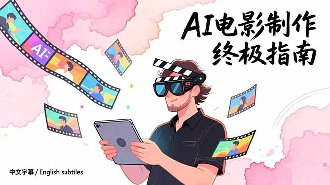 AI电影制作终极指南：从创意到成片，系统掌握智能影视全流程实战课(中英字幕-卿云社