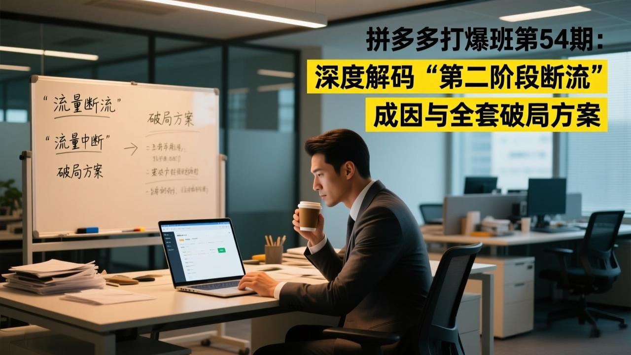 拼多多打爆班第54期：深度解码“第二阶段断流”成因与全套破局方案-卿云社