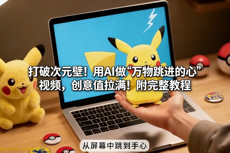 打破次元壁！用AI做【万物跳进手心】视频，创意值拉满！附完整教程-卿云社