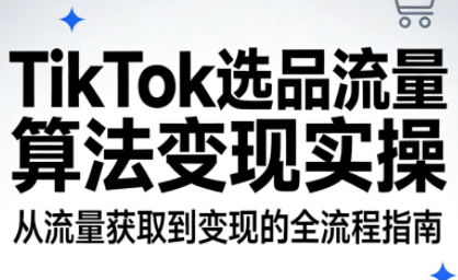 TikTok选品流量算法变现实操-卿云社