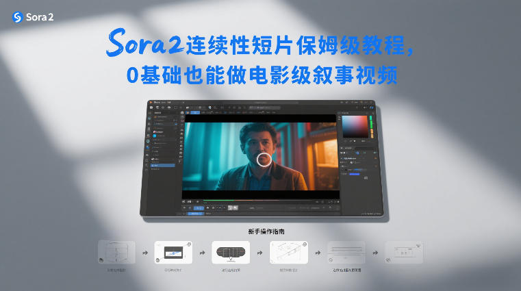 Sora2连续性短片保姆级教程，0基础也能做电影级叙事视频-卿云社