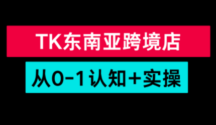 TikTok东南亚跨境从0-1认知实操课-卿云社