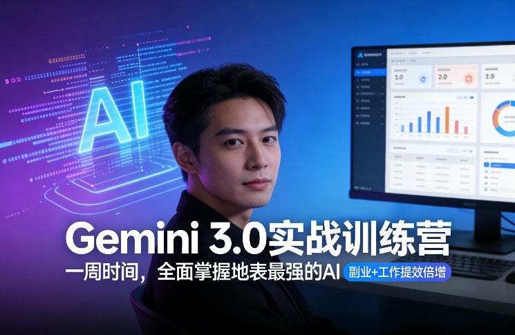 Gemini 3.0实战训练营，一周时间，全面掌握地表最强的AI，副业+工作提效倍增-卿云社