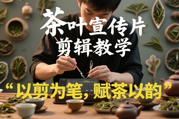 茶叶宣传片剪辑教学,以剪为笔,赋茶以韵,新手也能拍出高级感