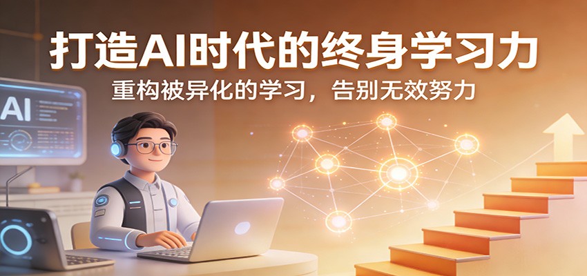 打造AI时代的终身学习力：重构被异化的学习，告别无效努力-卿云社