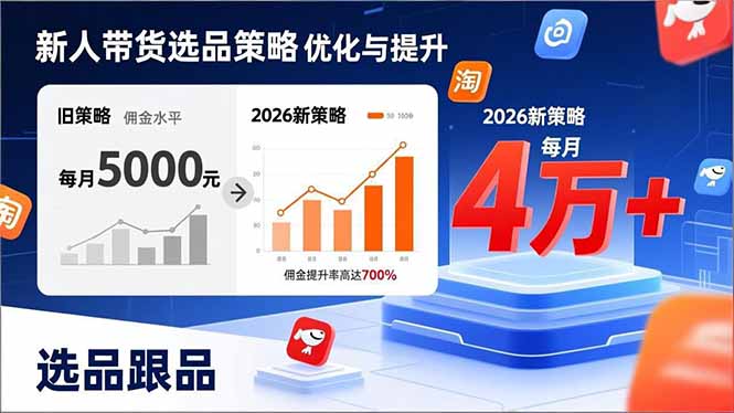 新人带货别瞎选品！这套2026全新选品跟品策略，让我的佣金从0做到每月4万+-卿云社