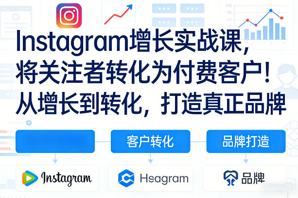Instagram增长实战课，将关注者转化为付费客户！从增长到转化，打造真正品牌(双语字幕)-卿云社