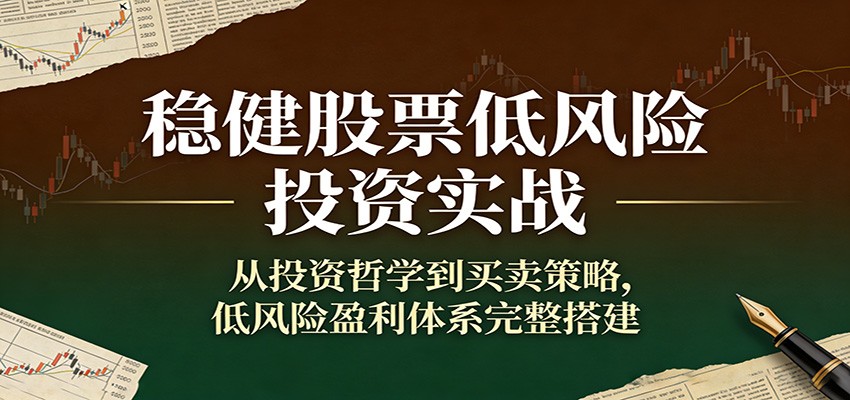 稳健股票低风险投资实战：从投资哲学到买卖策略，低风险盈利体系完整搭建-卿云社