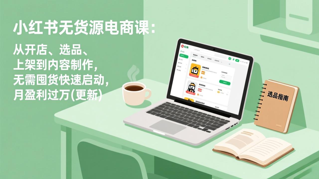 小红书无货源电商课(3月更新-小艾项目网