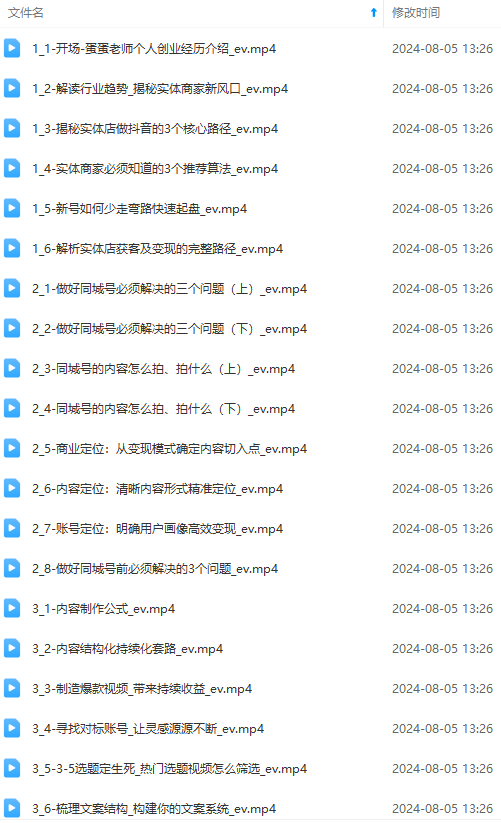 图片[1]-实体店老板获客特训营：认知、定位、文案、矩阵、直播、AI等(72节-卿云社